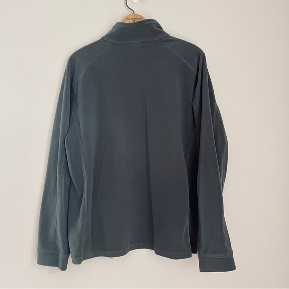 L. L. Bean Quarter Zip Pullover Fleece Grey Gray Large - Picture 5 of 5